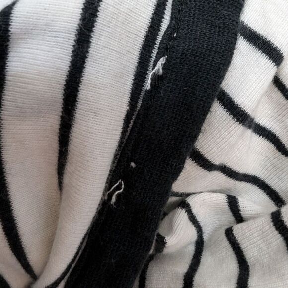 UO White Stripes cotton Midi T Shirt dress sz s - Picture 9 of 11